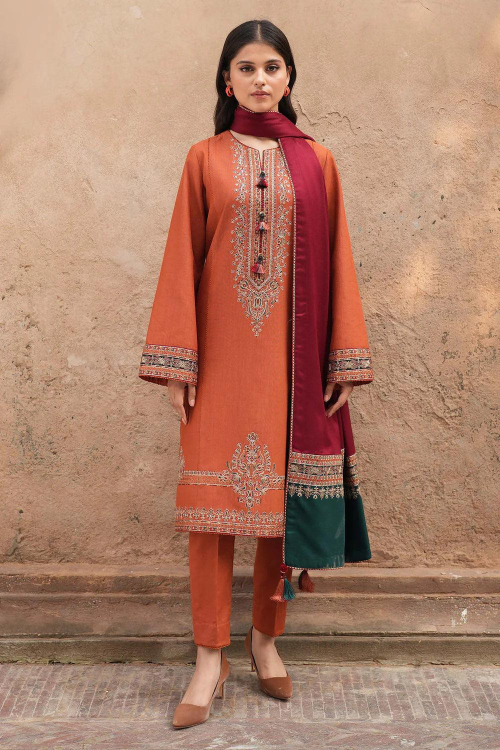 LAWN EMBROIDERED SHIRT WITH LAWN EMBROIDERED LAWN TOUSER OR-1011