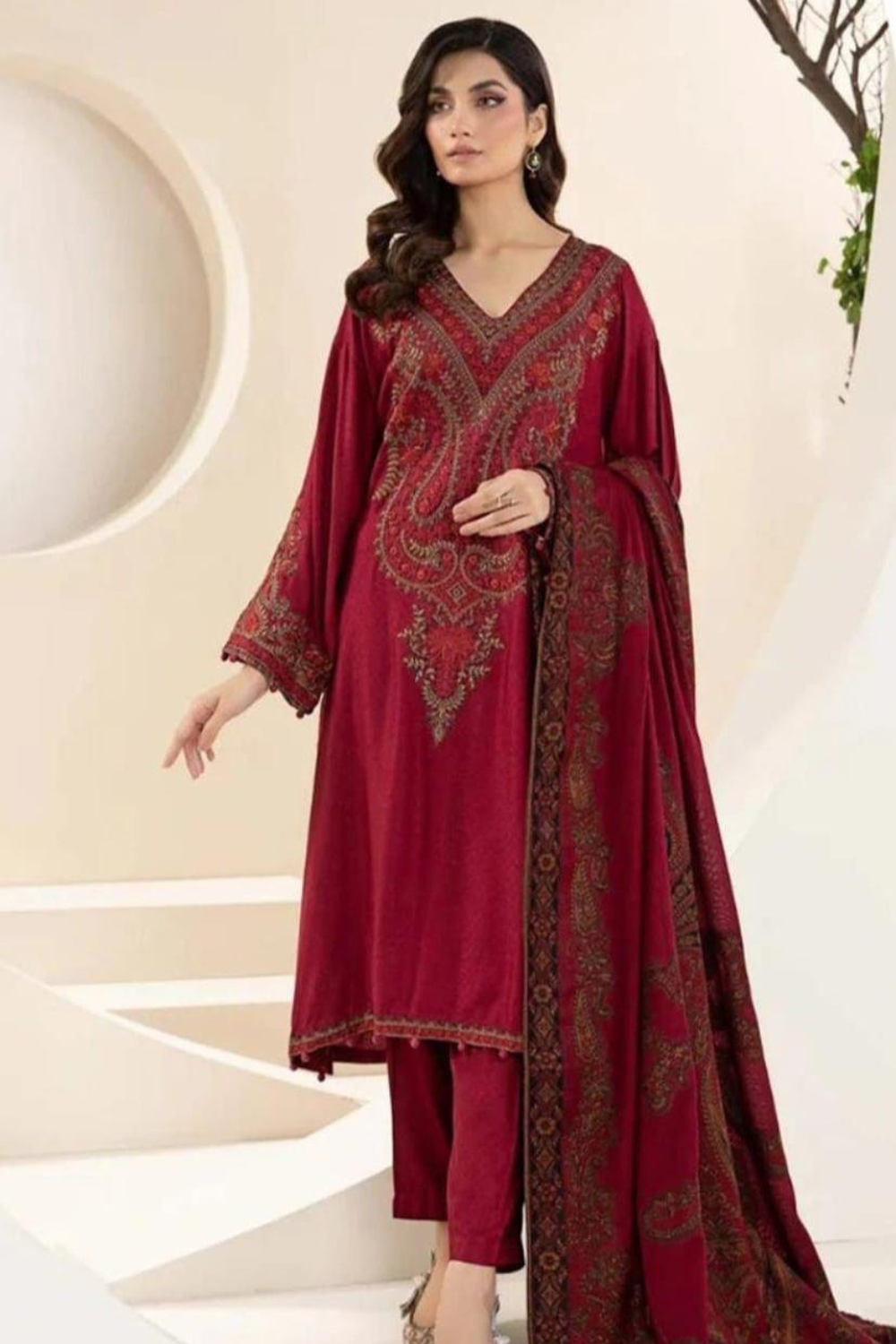 LAWN EMBROIDERED SHIRT WITH LAWN EMBROIDERED LAWN TOUSER OR-1018