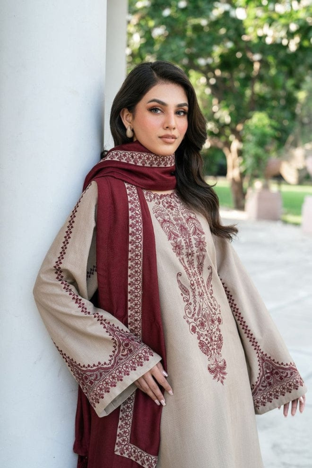 3 PC PREMIUM LAWN EMBROIDERED SUIT OR-1020