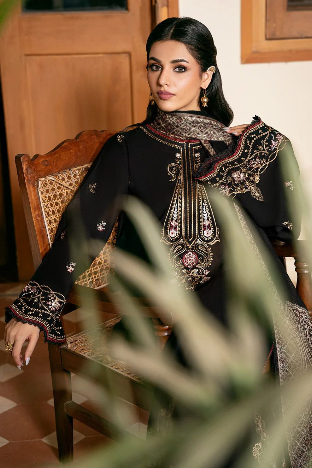 LAWN EMBROIDERED SHIRT WITH LAWN EMBROIDERED TROUSER OR-1023