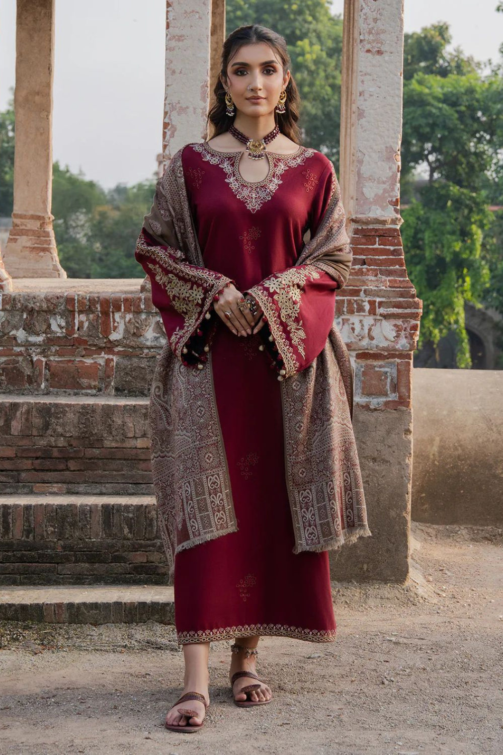 3 PC PREMIUM LAWN EMBROIDERED SUIT OR-1024